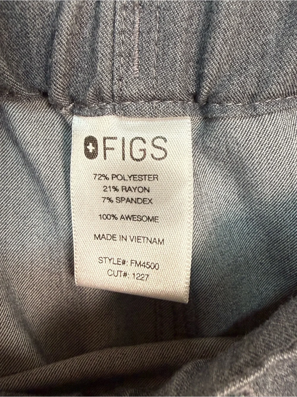 Figs Men's Gray Scrub Set Technical Collection Top and Pants
